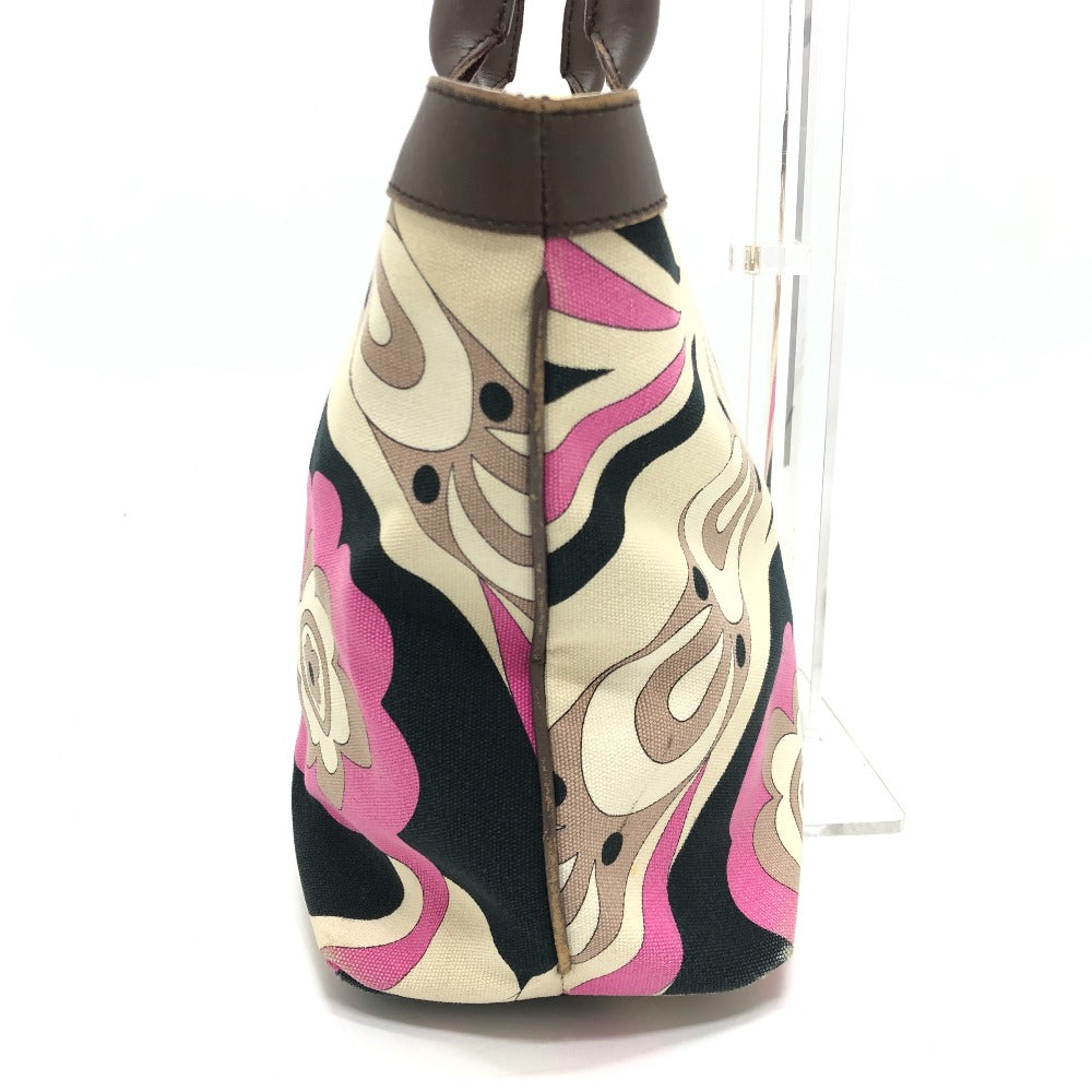 Emilio Pucci プッチ柄 カバン 肩掛け ショルダーバッグ ハンドバッグ トートバッグ キャンバス/レザー レディース マルチカラー
