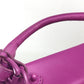 THOMAS WYLDE Men's and Women's Handbag, Shoulder Bag, Leather, Unisex, Pink/Purple