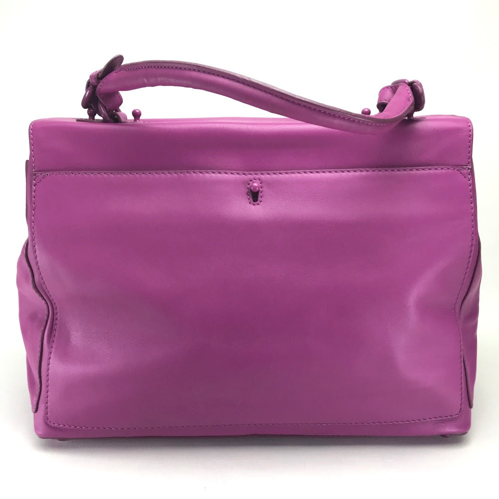 THOMAS WYLDE Men's and Women's Handbag, Shoulder Bag, Leather, Unisex, Pink/Purple