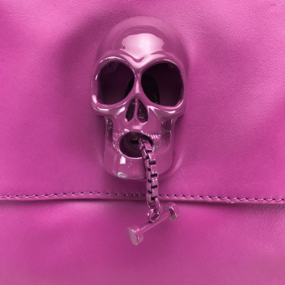 THOMAS WYLDE Men's and Women's Handbag, Shoulder Bag, Leather, Unisex, Pink/Purple