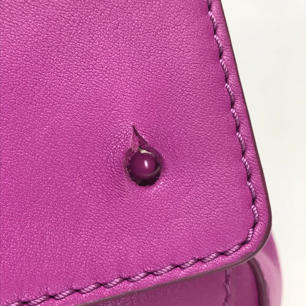 THOMAS WYLDE Men's and Women's Handbag, Shoulder Bag, Leather, Unisex, Pink/Purple