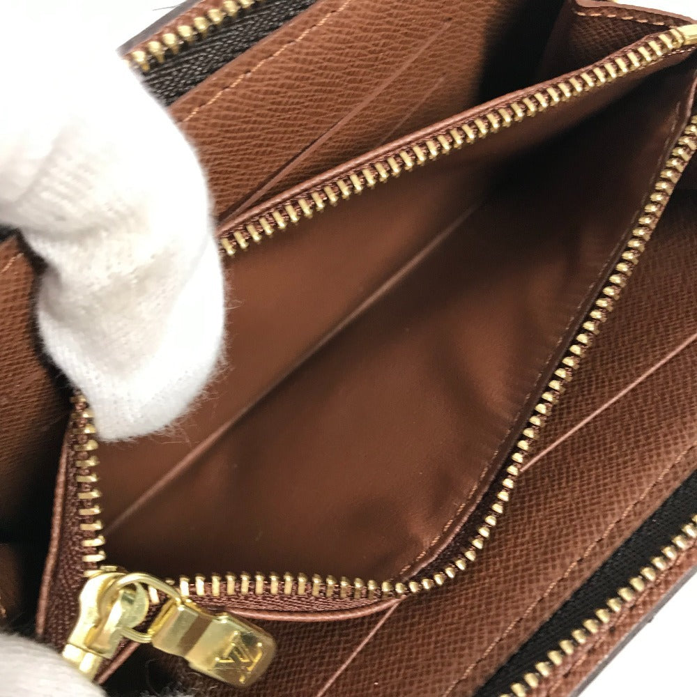 LOUIS VUITTON M61729 Monogram Panda Takashi Murakami Porte Monne Zip Long Wallet Round Zipper Monogram Canvas Women's Brown
