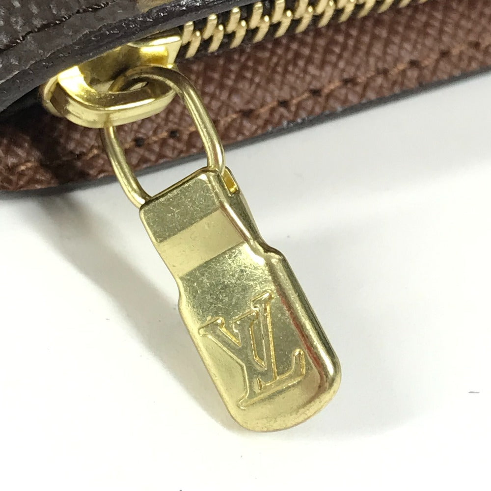 LOUIS VUITTON M61729 Monogram Panda Takashi Murakami Porte Monne Zip Long Wallet Round Zipper Monogram Canvas Women's Brown