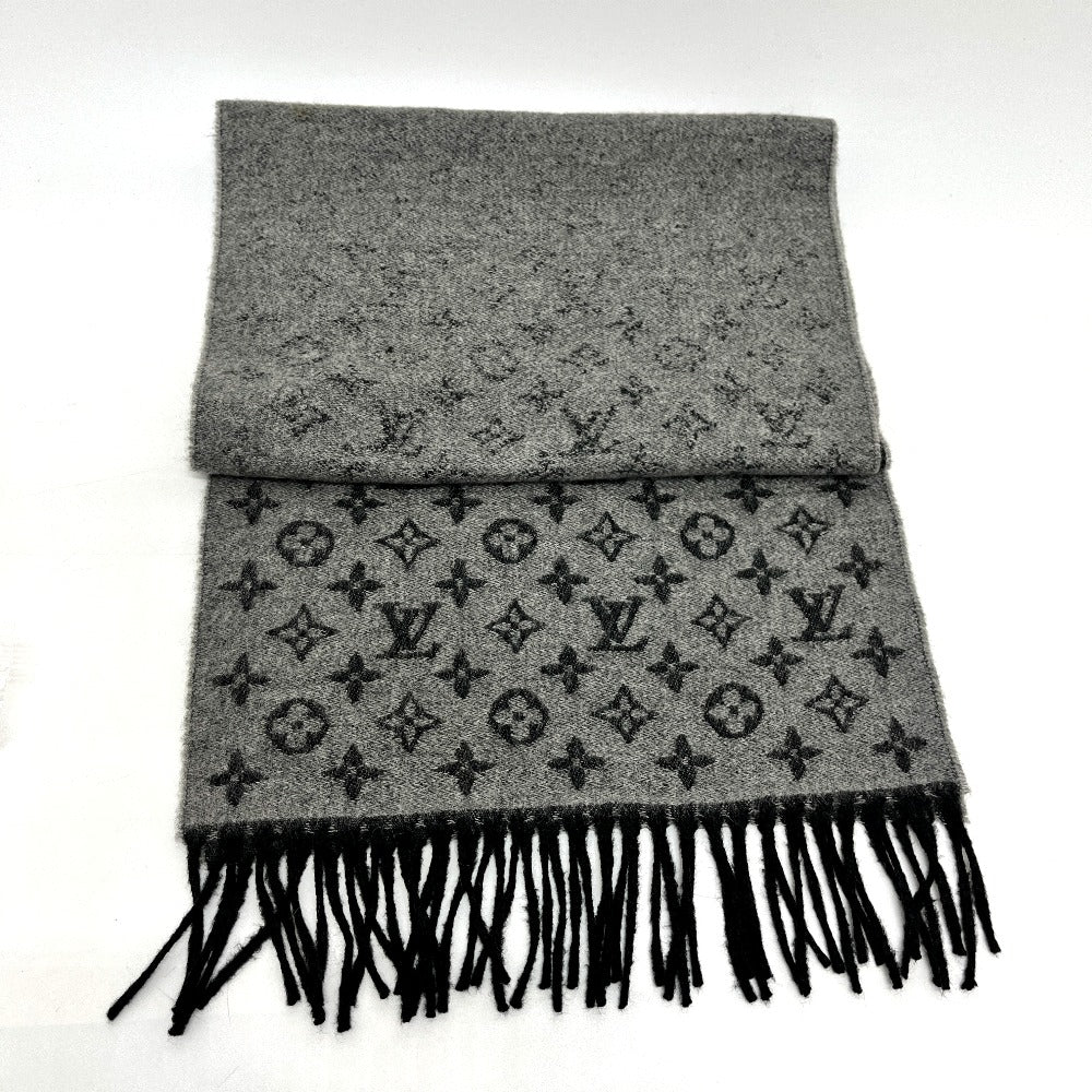 LOUIS VUITTON M75900 エシャルプ・モノグラム グラディエント アパレル小物 マフラー ウール/カシミヤ レディース ブラック