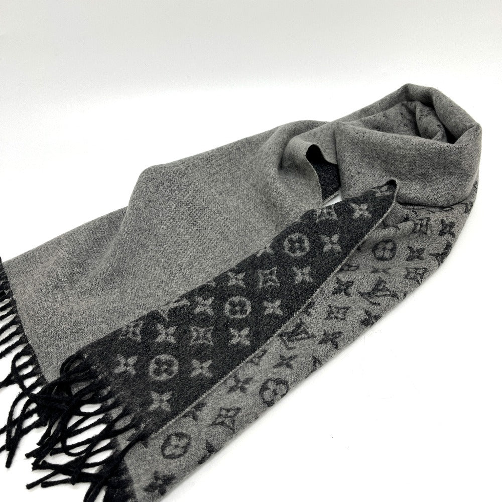 LOUIS VUITTON M75900 エシャルプ・モノグラム グラディエント アパレル小物 マフラー ウール/カシミヤ レディース ブラック