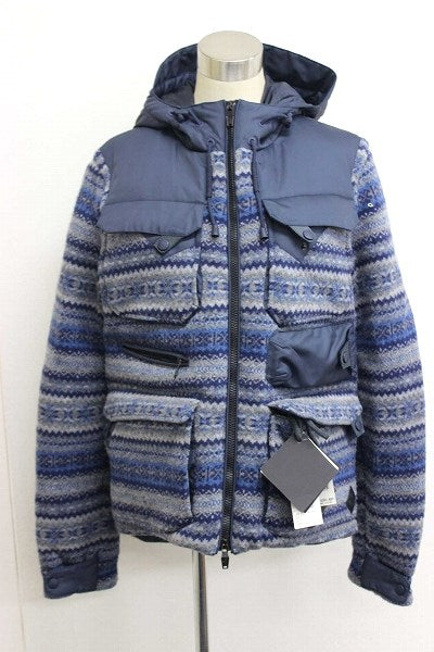 MONCLER ダウンコート TENZAM（テンザム） フード付き ダウンジャケット ウール メンズ ネイビー