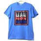 MONCLER 0918C710108390T 日本未入荷カラー マグリア アパレル プリント 半袖Ｔシャツ コットン レディース ライトブルー