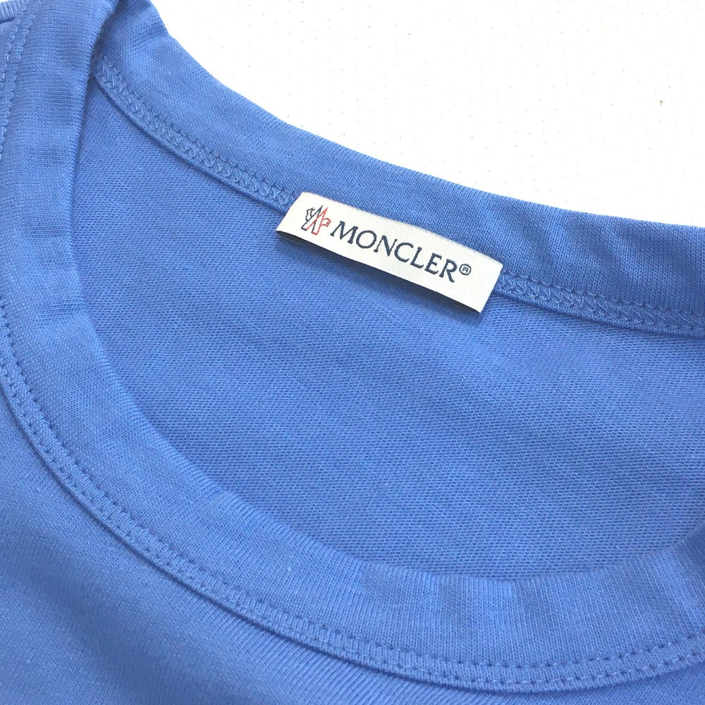 MONCLER 0918C710108390T 日本未入荷カラー マグリア アパレル プリント 半袖Ｔシャツ コットン レディース ライトブルー