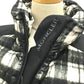 MONCLER 4684925 SELUNE Tricolor Fur Down Jacket, Women's, White and Green