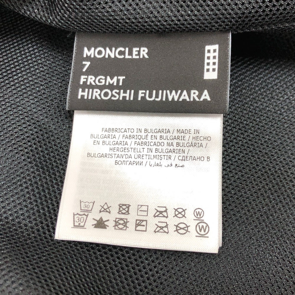 MONCLER 長袖 7 Moncler Frgmt Hiroshi Fujiwara コレクション オフホワイト ロゴ ジップアップ ボア アパレル アウター ジャケット ポリエステル メンズ ホワイト