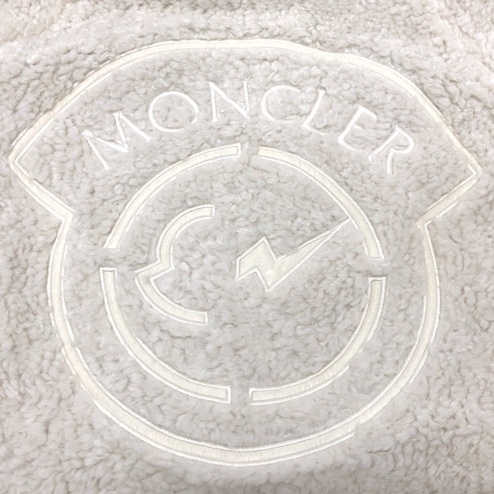 MONCLER 長袖 7 Moncler Frgmt Hiroshi Fujiwara コレクション オフホワイト ロゴ ジップアップ ボア アパレル アウター ジャケット ポリエステル メンズ ホワイト