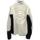 MONCLER 長袖 7 Moncler Frgmt Hiroshi Fujiwara コレクション オフホワイト ロゴ ジップアップ ボア アパレル アウター ジャケット ポリエステル メンズ ホワイト