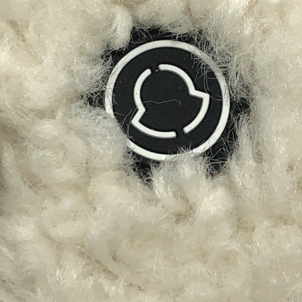 MONCLER 長袖 7 Moncler Frgmt Hiroshi Fujiwara コレクション オフホワイト ロゴ ジップアップ ボア アパレル アウター ジャケット ポリエステル メンズ ホワイト