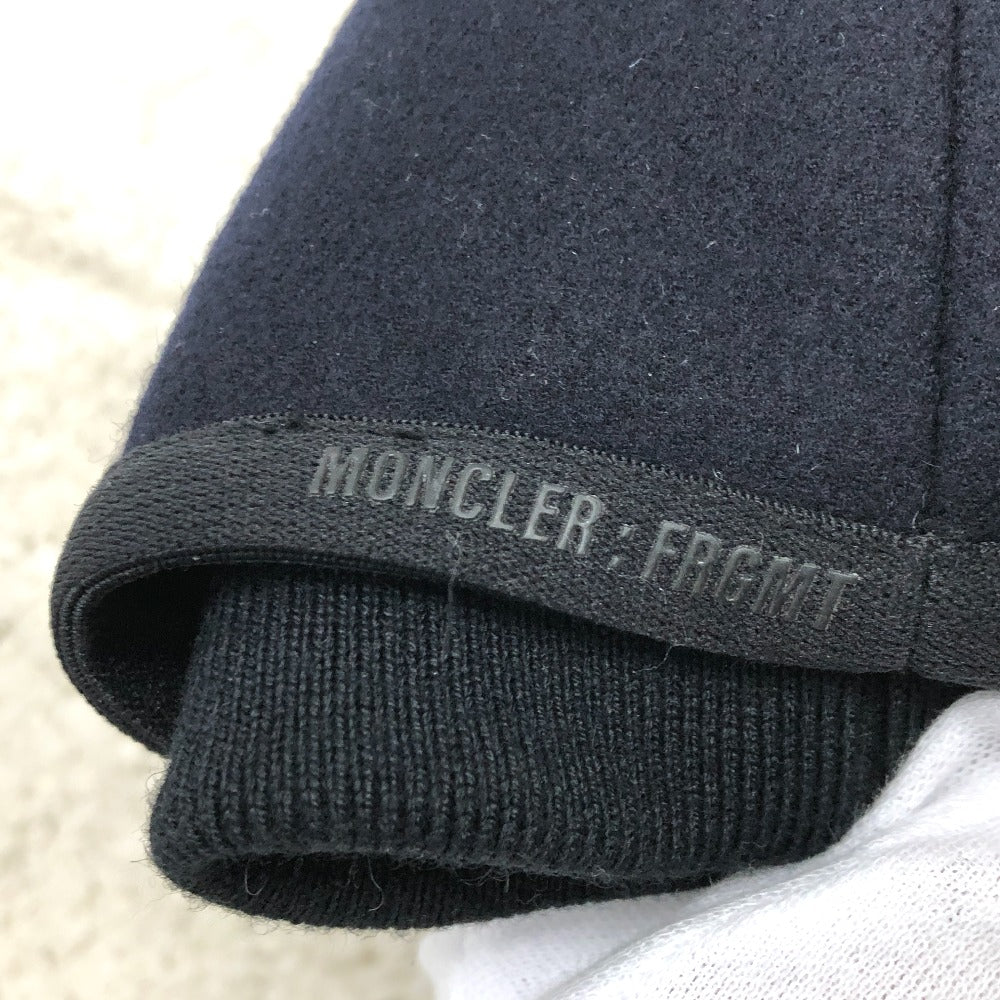 MONCLER 長袖 7 Moncler Frgmt Hiroshi Fujiwara コレクション オフホワイト ロゴ ジップアップ ボア アパレル アウター ジャケット ポリエステル メンズ ホワイト