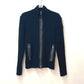 MONCLER Men's Midweight Wool Zip-Up Jacket in Black