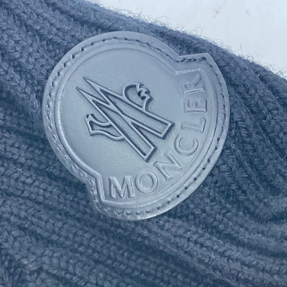 MONCLER Men's Midweight Wool Zip-Up Jacket in Black
