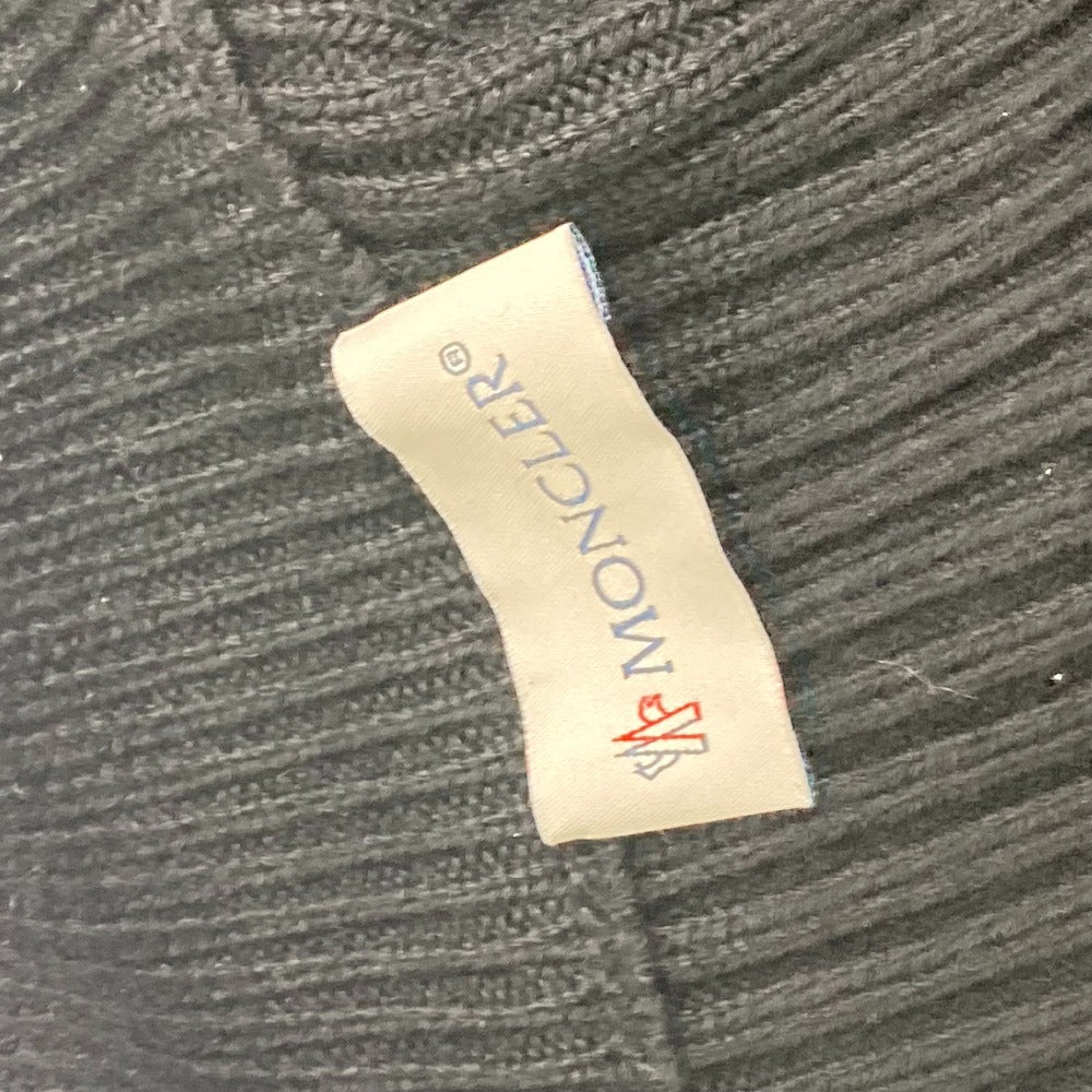 MONCLER Men's Midweight Wool Zip-Up Jacket in Black