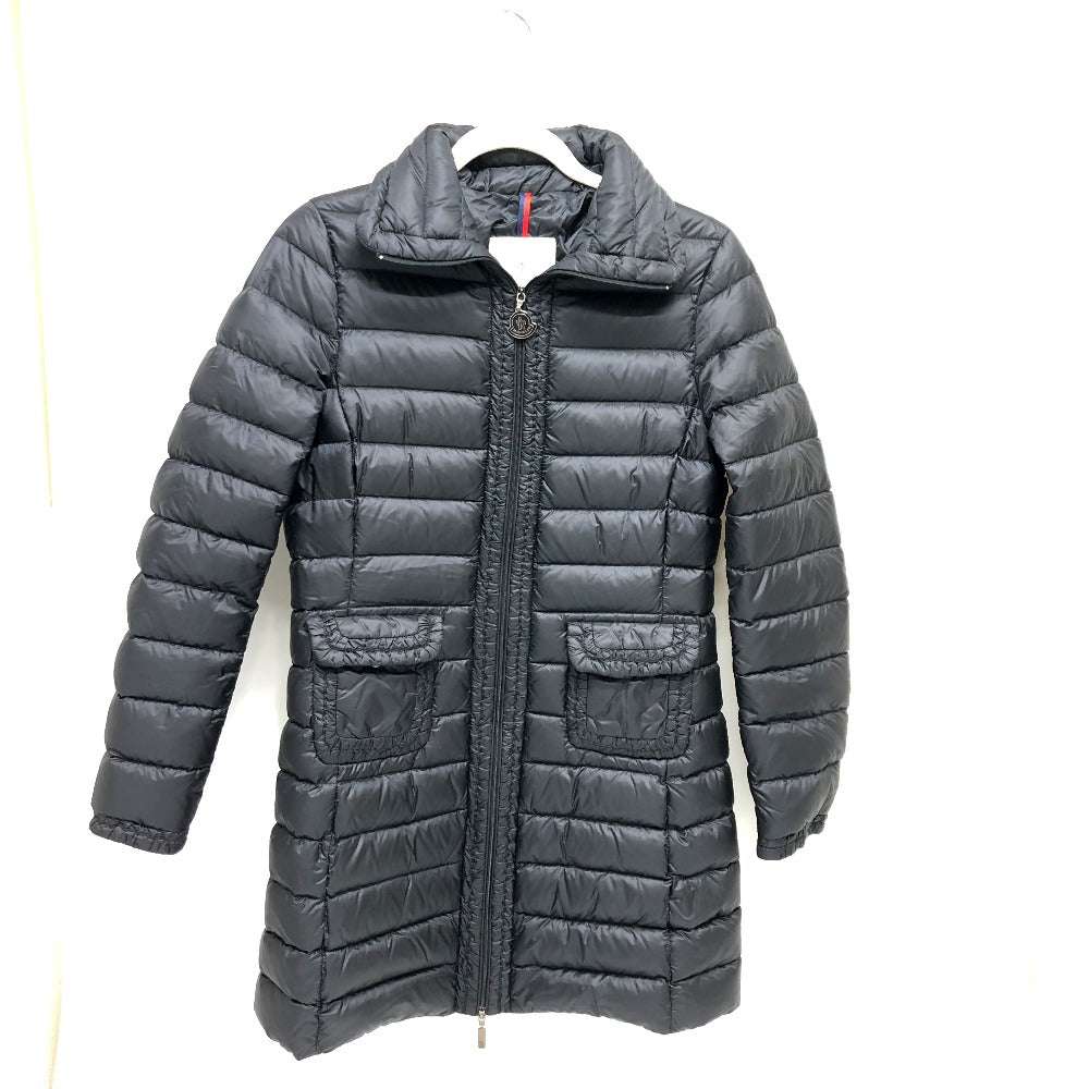 MONCLER ロゴ ロングダウン ダウン ジャケット アパレル ダウンジャケット ナイロン レディース ブラック - brandshop-reference