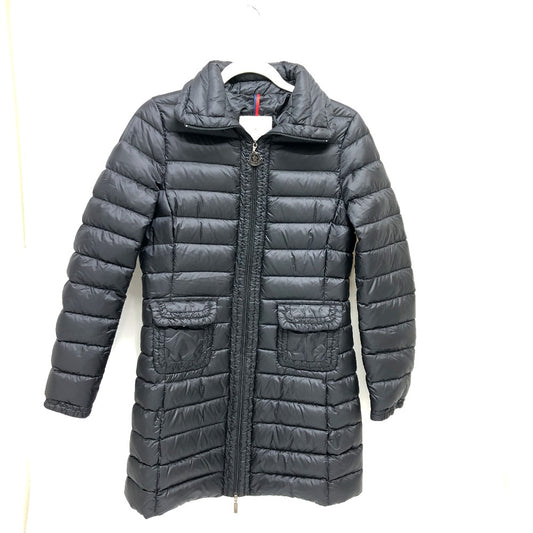 MONCLER ロゴ ロングダウン ダウン ジャケット アパレル ダウンジャケット ナイロン レディース ブラック - brandshop-reference