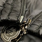 MONCLER ロゴ ロングダウン ダウン ジャケット アパレル ダウンジャケット ナイロン レディース ブラック - brandshop-reference