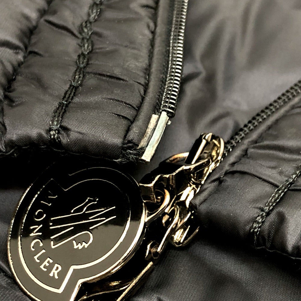 MONCLER ロゴ ロングダウン ダウン ジャケット アパレル ダウンジャケット ナイロン レディース ブラック - brandshop-reference