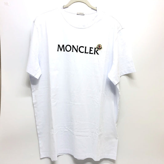 MONCLER J2 8C00024 ロゴ 半袖 トップス アパレル Tシャツ 半袖Ｔシャツ コットン ユニセックス ホワイト