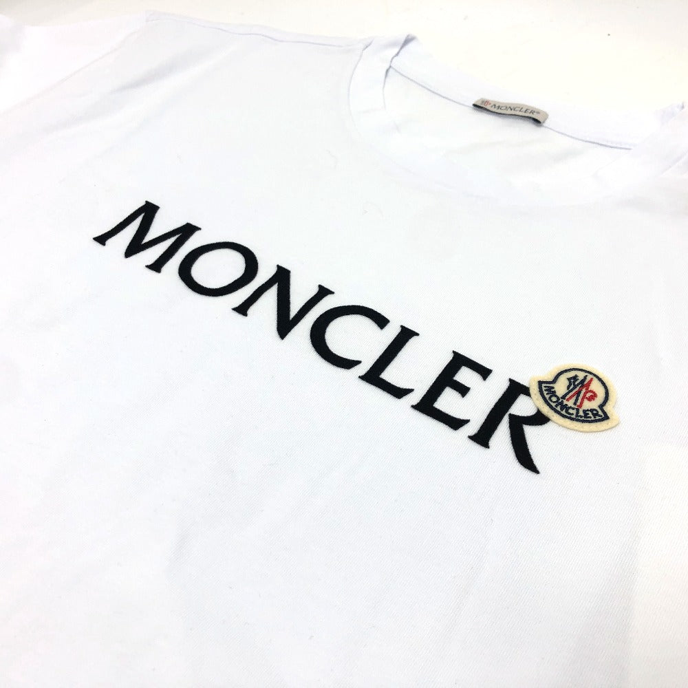 MONCLER J2 8C00024 ロゴ 半袖 トップス アパレル Tシャツ 半袖Ｔシャツ コットン ユニセックス ホワイト