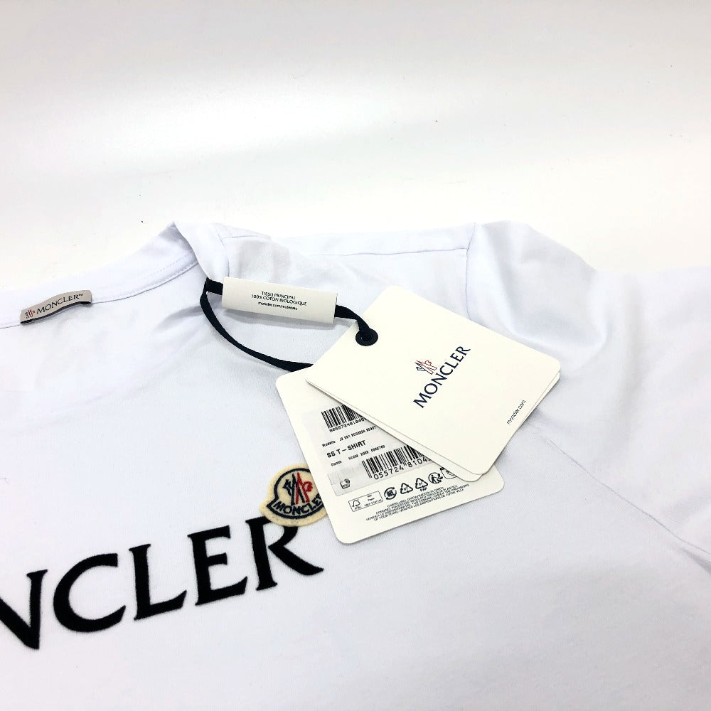 MONCLER J2 8C00024 ロゴ 半袖 トップス アパレル Tシャツ 半袖Ｔシャツ コットン ユニセックス ホワイト