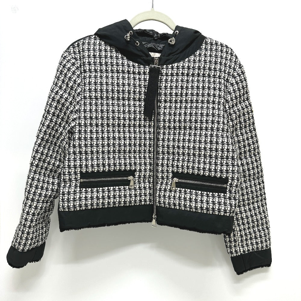 MONCLER ダウン アウター REMONAY ルモネイ アパレル ツイード 長袖 ダウンジャケット ツイード レディース ホワイト - brandshop-reference
