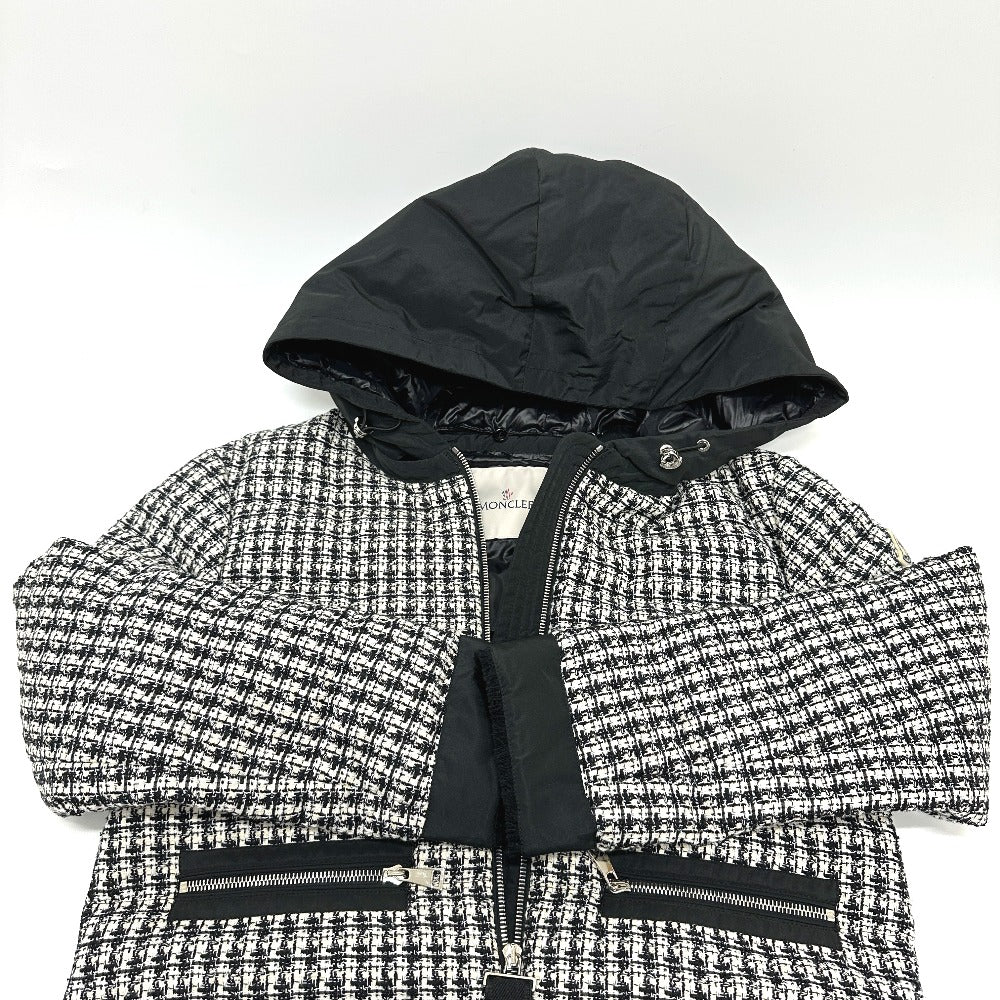 MONCLER ダウン アウター REMONAY ルモネイ アパレル ツイード 長袖 ダウンジャケット ツイード レディース ホワイト - brandshop-reference