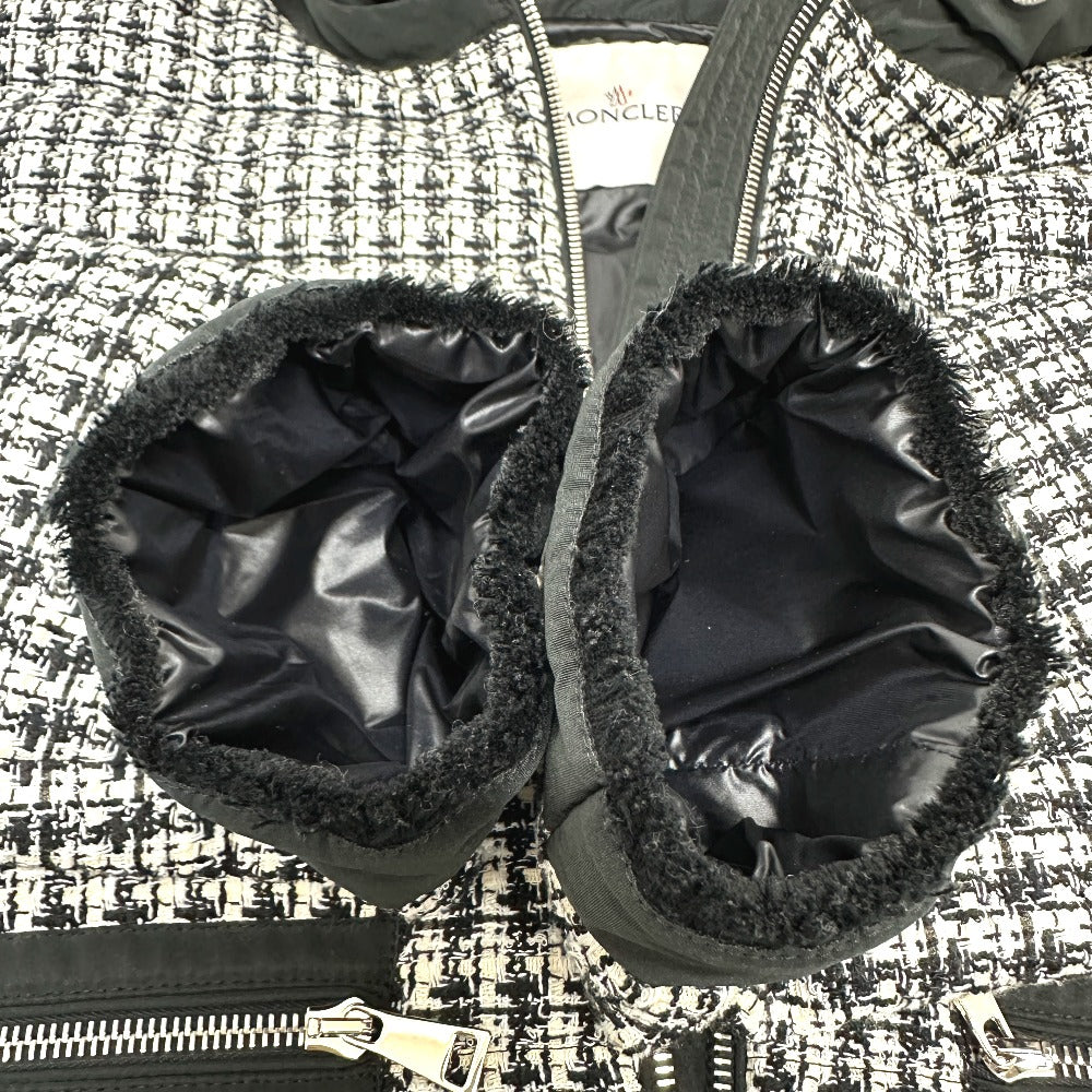MONCLER ダウン アウター REMONAY ルモネイ アパレル ツイード 長袖 ダウンジャケット ツイード レディース ホワイト - brandshop-reference