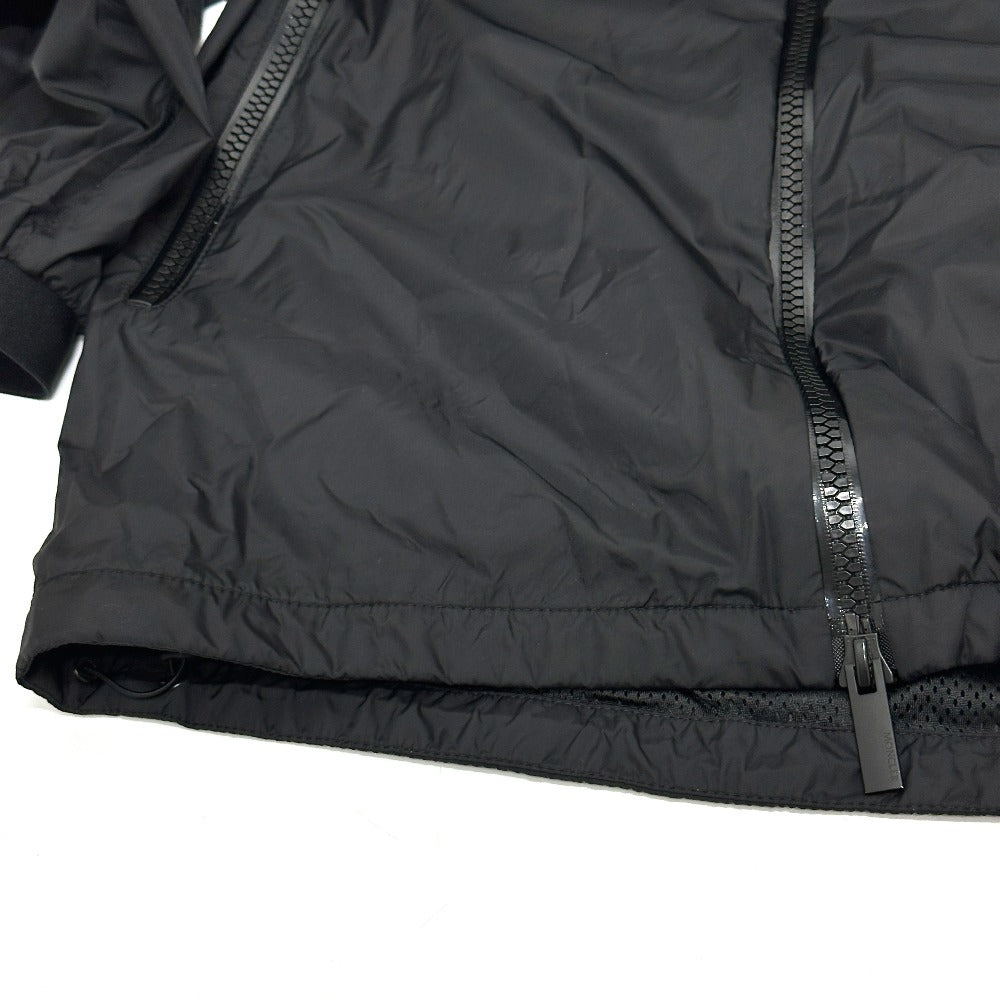 MONCLER BESAR Hoodie, Zip-Up Hoodie, Outerwear, Jacket, Blouson, Nylon, Men's, Black