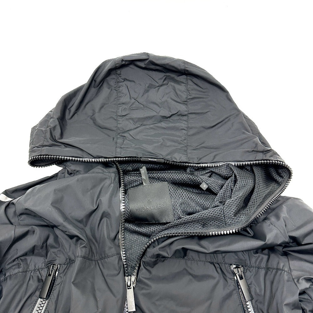 MONCLER BESAR Hoodie, Zip-Up Hoodie, Outerwear, Jacket, Blouson, Nylon, Men's, Black