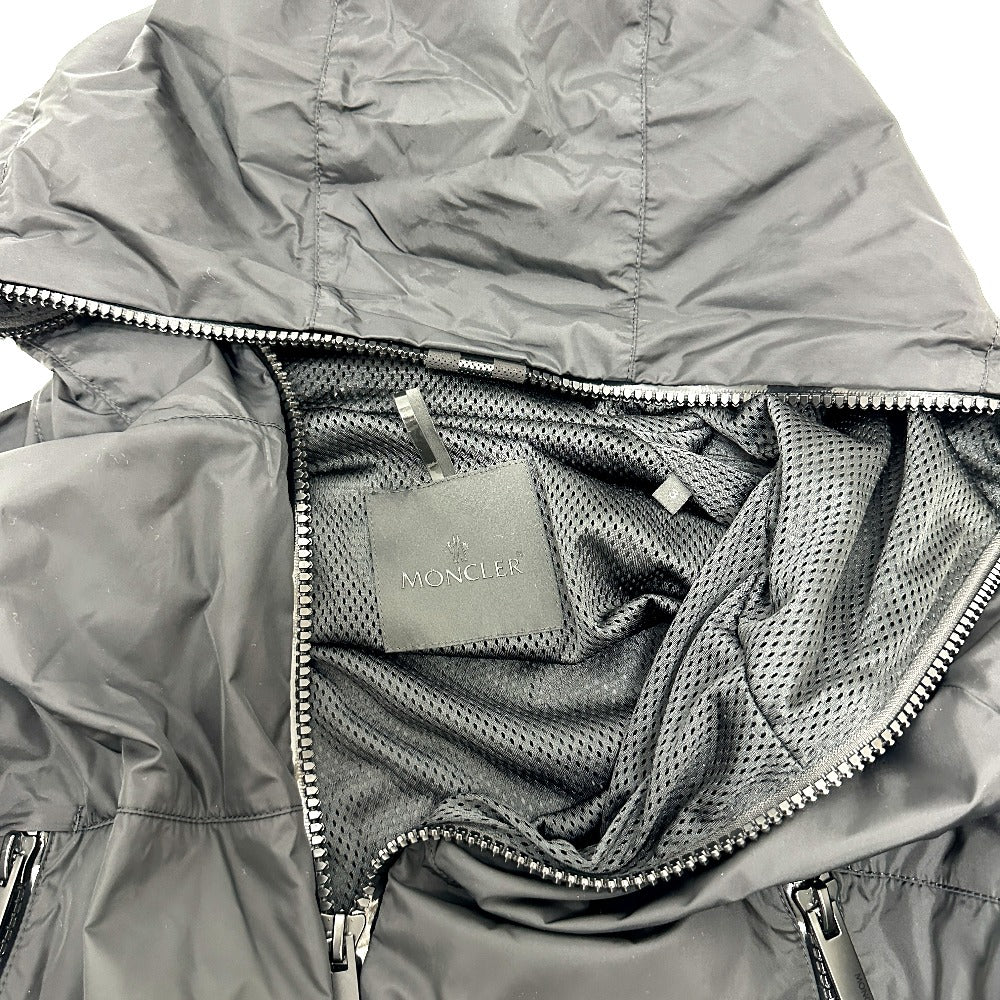 MONCLER BESAR Hoodie, Zip-Up Hoodie, Outerwear, Jacket, Blouson, Nylon, Men's, Black