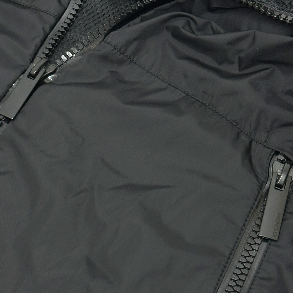 MONCLER BESAR Hoodie, Zip-Up Hoodie, Outerwear, Jacket, Blouson, Nylon, Men's, Black