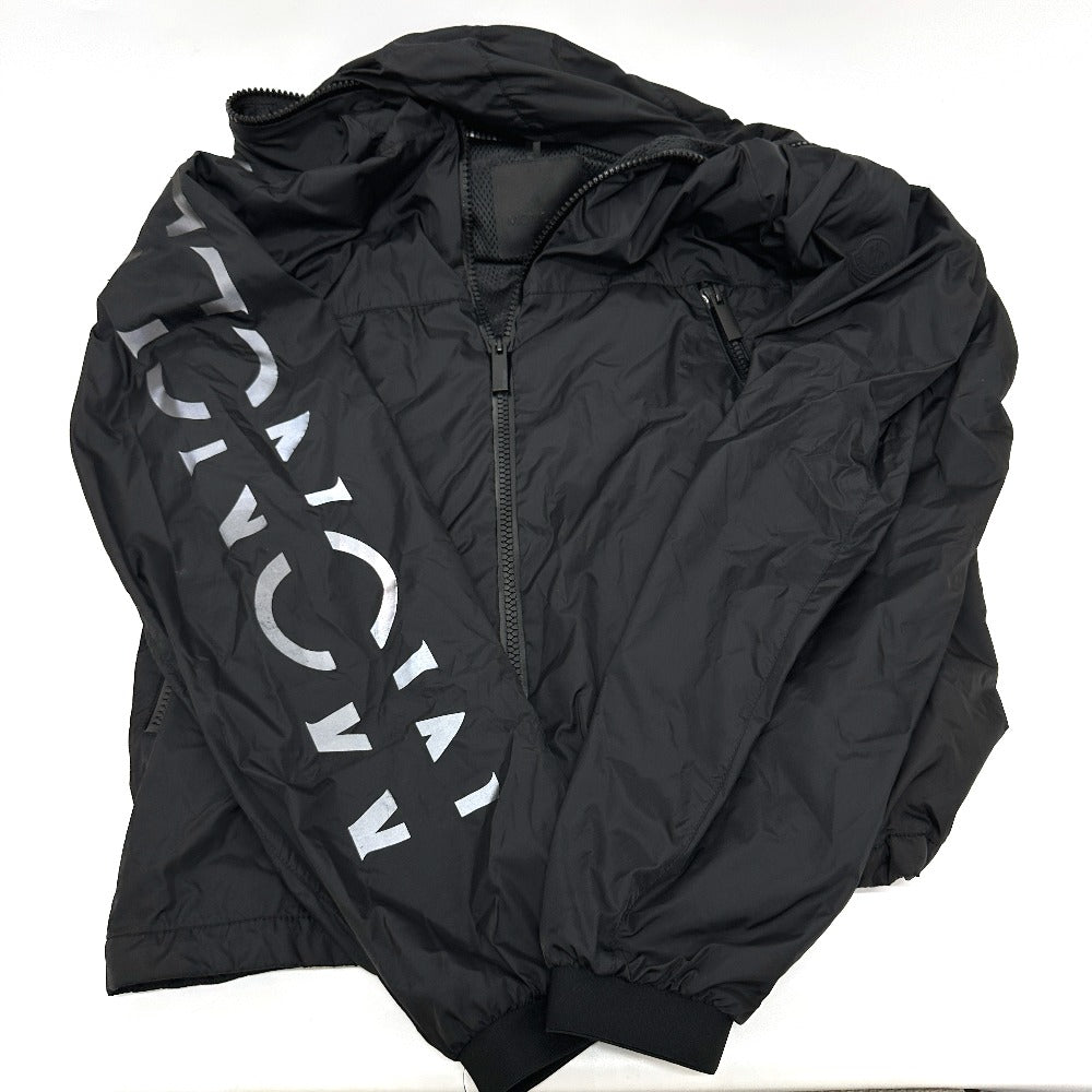 MONCLER BESAR Hoodie, Zip-Up Hoodie, Outerwear, Jacket, Blouson, Nylon, Men's, Black