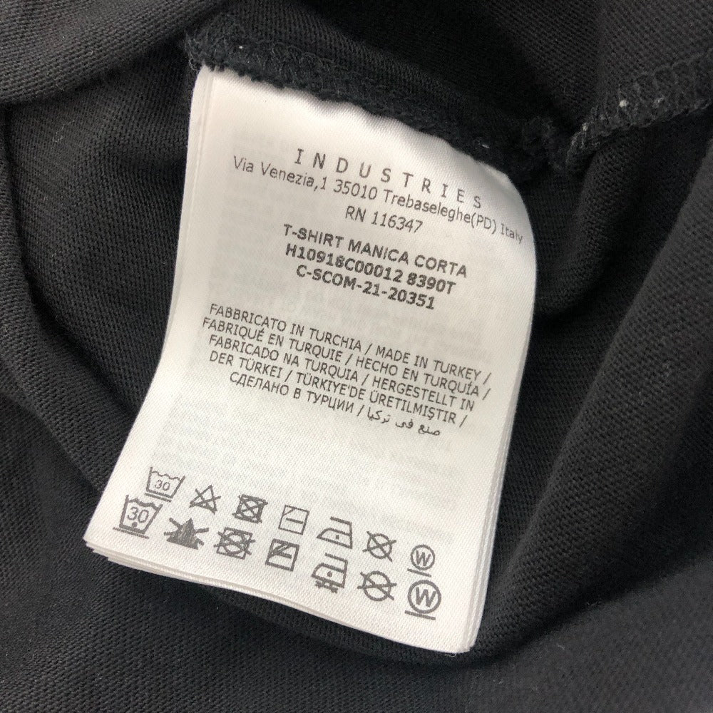 MONCLER Center Big Logo Short Sleeve T-Shirt, Cotton, Men's, Black