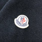 MONCLER Logo Patch Apparel Top Knit Collar Short Sleeve Knit Polo Polo Shirt Cotton Women's Navy