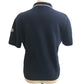 MONCLER Logo Patch Apparel Top Knit Collar Short Sleeve Knit Polo Polo Shirt Cotton Women's Navy