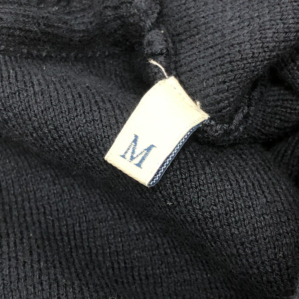 MONCLER Logo Patch Apparel Top Knit Collar Short Sleeve Knit Polo Polo Shirt Cotton Women's Navy