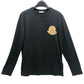 MONCLER ボアロゴパッチ ワッペン アパレル トップス ロンT 長袖シャツ コットン レディース ブラック