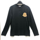 MONCLER ボアロゴパッチ ワッペン アパレル トップス ロンT 長袖シャツ コットン レディース ブラック