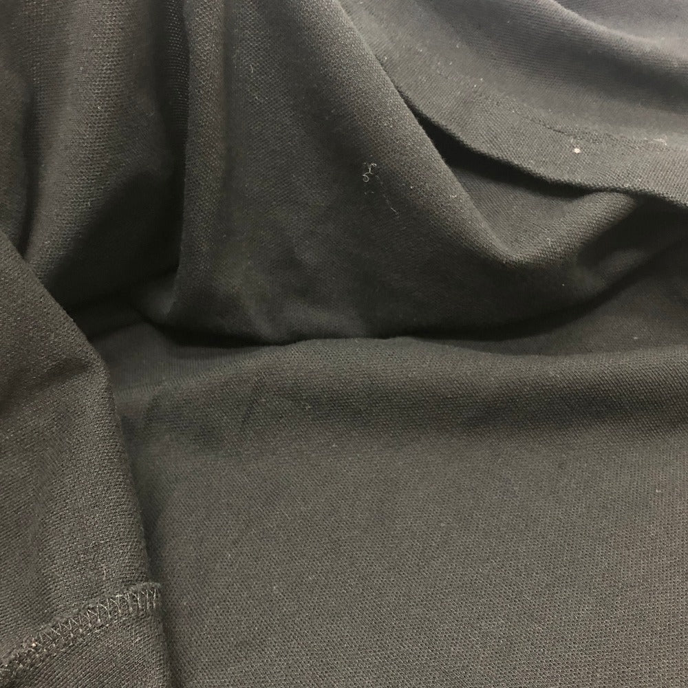MONCLER ハーフジップ アパレル トップス Tシャツ ロゴ ワッペン 半袖シャツ コットン メンズ ブラック