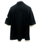 MONCLER ハーフジップ アパレル トップス Tシャツ ロゴ ワッペン 半袖シャツ コットン メンズ ブラック