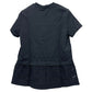 MONCLER K10938C00028 89ADC 25SS Embroidered hemline apparel Short sleeve T-shirt cotton Black Used