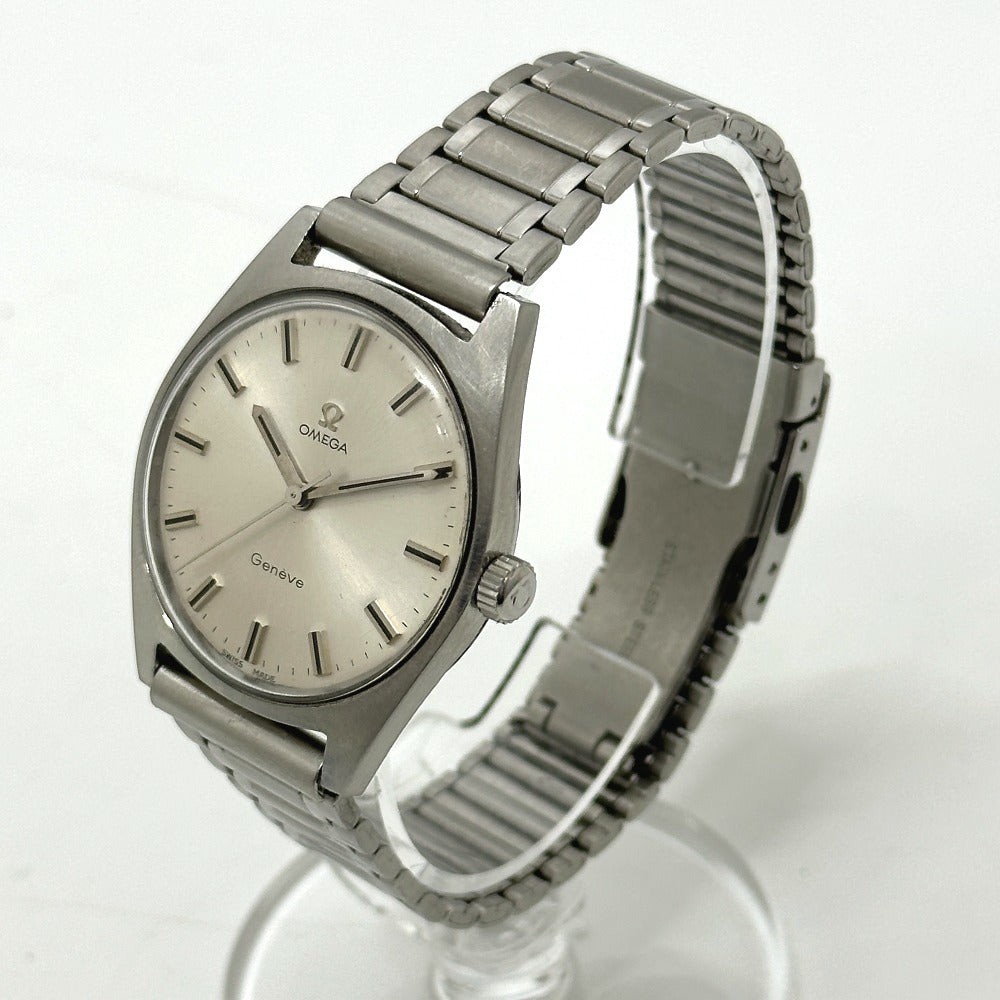 OMEGA 135.041 ジュネーブ 手巻き 腕時計 SS メンズ シルバー