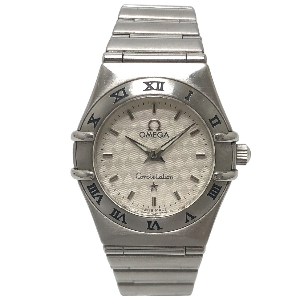OMEGA 1572.3 Constellation quartz Wristwatch SS Silver Used