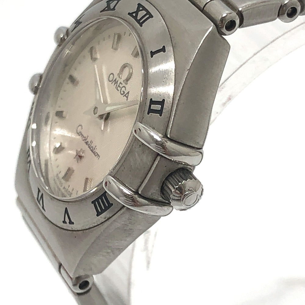 OMEGA 1572.3 Constellation quartz Wristwatch SS Silver Used