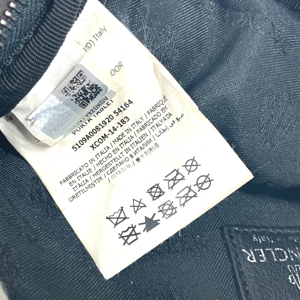 MONCLER ロゴ タブレットケース クラッチバッグ ポーチ ナイロン ユニセックス ブルー