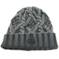 MONCLER Logo Knitted Apparel Beanie Wool Women's Gray